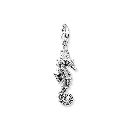 Thomas Sabo Charm-Anhänger Seepferdchen 925 Sterlingsilber - Eleganter 925er Sterlingsilber Charm-Anhänger für Damen, ideal für individuelle Bettelarmbänder und Ketten. Ein perfektes Geschenk für jeden Anlass!