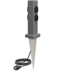 Ledscom.de Garten Steckdosensäule POCK mit Erdspieß