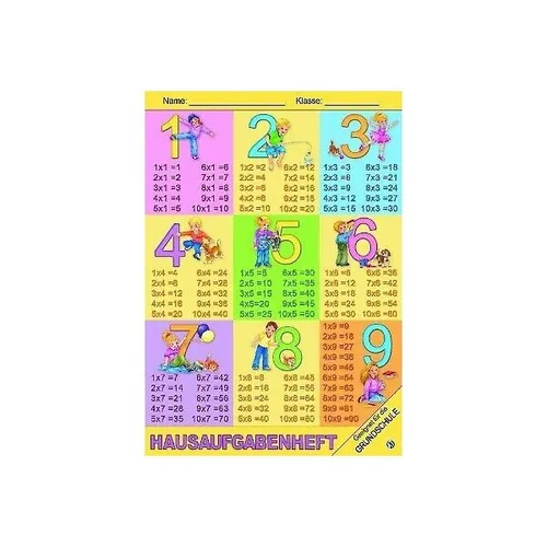 TRÖTSCH HAUSAUFGABENHEFT GRUNDSCHULE 1 x 1 SCHULE HAUSAUFGABEN-HEFT NEU