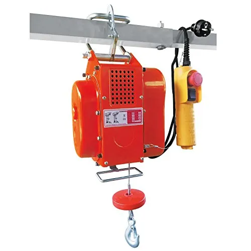 CROSSFER HXS200D Elektrische Seilwinde Seilzug Hebezug 200KG 12 Meter Stahlseil 230V