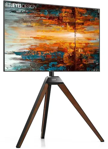 TV Ständer Staffelei-Design für 37-65 Zoll, bis 35 kg, Braun