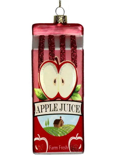 Kersten Christbaumkugel ''Apple Juice'' in Rot - (H)12,7 cm, Damen