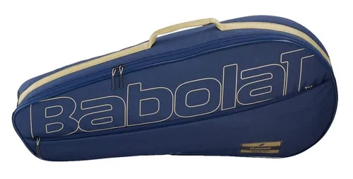 Babolat Racket Holder X3 Essential Dark Blue Tennis Bag - Tennistasche für 3 Schläger, langlebig aus hochwertigem Polyester und ideal für Spieler, die ihre Ausrüstung stilvoll transportieren möchten.