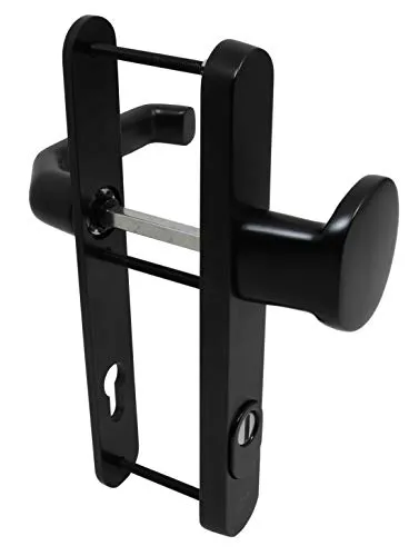 Häusler Schmalrahmen Schutzbeschlag SRG 3798 Schwarz - Türsicherung mit SKG3/ES2 Schutzklasse, langlebig und stabil, ideal für hohe Beanspruchung, modernes Design und einfache Montage.