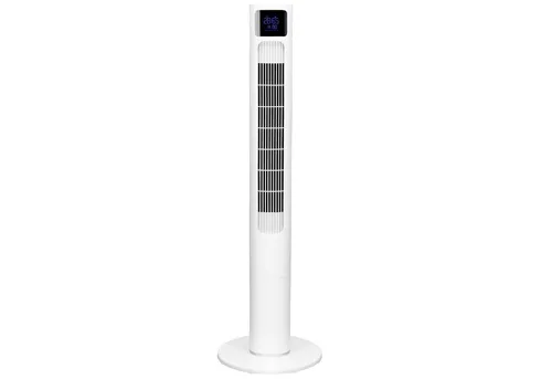 Leiser Turmventilator mit 90° Schwenkfunktion und 4 Modi für angenehme Abkühlung