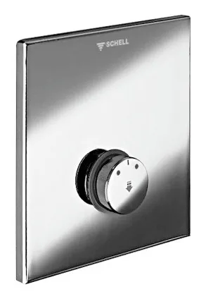 Schell Linus Unterputz-Dusche Mischwasser Selbstschluss Edelstahl - 018322899 - Wannen- & Duscharmaturen, hochwertige Edelstahlarmatur mit Selbstschlussmechanismus für effizienten Wasserverbrauch und elegantes Design.