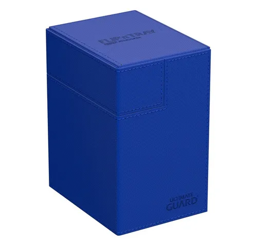 Ultimate Guard Flip`n`Tray 133+ XenoSkin Blau - Hochwertige Kartenschachtel - TCG Deck-Boxen, Blechdosen & Kartentrenner - Robuste und stilvolle Aufbewahrung für bis zu 133 Karten, ideal für Turniere und Sammler.
