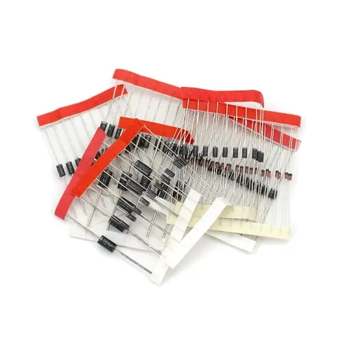 Fasizi Set mit 100 Stück 8 Werte Gleichrichterdioden Beutel Sortiment Kit für Arduino (25 x 1N4148, 25 x 1N4007, 10 x 1N5819, 10 x 1N5399, 10 x FR107, 10 x FR207, 5 x 1 N5408 , 5 x 1N5822)