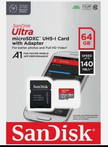 SanDisk Ultra 64GB MicroSDXC Speicherkarte Micro SD Speicherkarte Karte MicroSD
