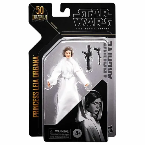 Hasbro F09615L02; F19085L00 - Star Wars Archive Princess Leia Organa, detailverliebte 15 cm Actionfigur mit Stoffumhang und Zubehör für Kinder ab 4 Jahren