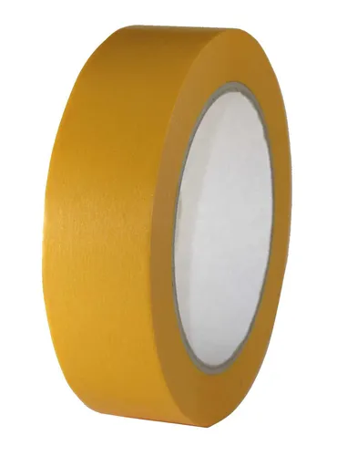 Maler Goldband 30mm x 50m – Präzises Abkleben für perfekte Farbkanten, 1 Rolle Gelb