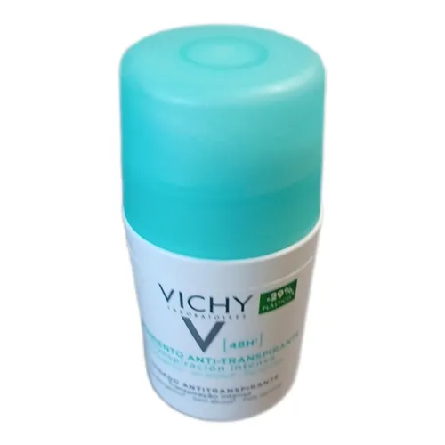 Vichy Deo Roll on Anti Transpirant 48h - Deo Roll on für 48h zuverlässigen Schutz vor Achselnässe und Körpergeruch, mit beruhigendem Thermalwasser für gesunde Haut.