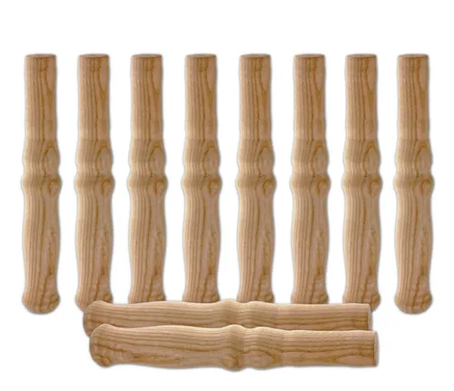 BigDean Stangengriff 10 XXL Holzgriffe für Schiebkarre/Schubkarre ca. 23,5 cm lang (Set, 10-St., Holzgriffe), Langlebig, Griffig, Stark