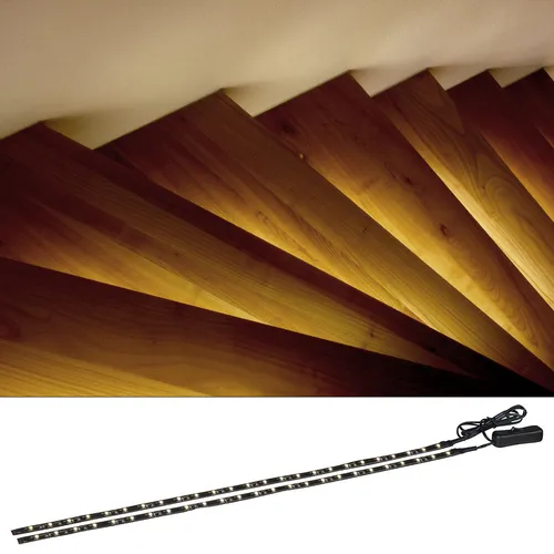 LED Licht-Band Leiste Strip Hintergrund Treppen Beleuchtung USB Leucht Streifen