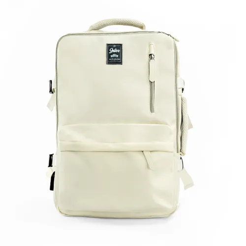 Handgepäck Rucksack 40x20x25 cm Reiserucksack für Ryanair, Wizzair, Lufthansa, LOT, Solier FV06, Beige