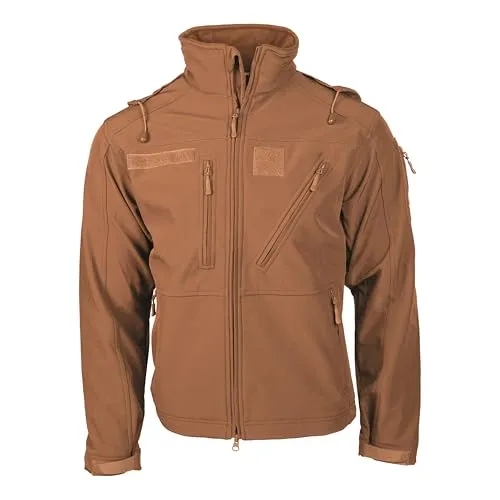 Mil-Tec Softshelljacke SCU 14 für Herren - Funktionsjacke für Herren, atmungsaktiv, winddicht und wasserabweisend – ideal für Outdoor-Aktivitäten und Freizeit im Frühling und Herbst.