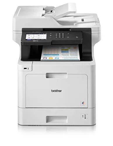 Brother MFC L 8900 CDW Multifunktionsgerät - Multifunktionsgerät für A4, bietet Farbdruck, Kopieren, Scannen und Faxen in einem, ideal für kleine Büros mit hohem Druckaufkommen.