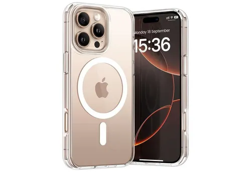 CoolGadget Handyhülle Premium Silikon Handy Case für iPhone 16 Pro Max 6,9 Zoll, Hülle Transparent Schutzhülle kompatibel mit MagSafe Zubehör