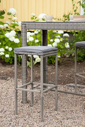 Produktbild Alo Garten Barhocker inkl. Kissen grau