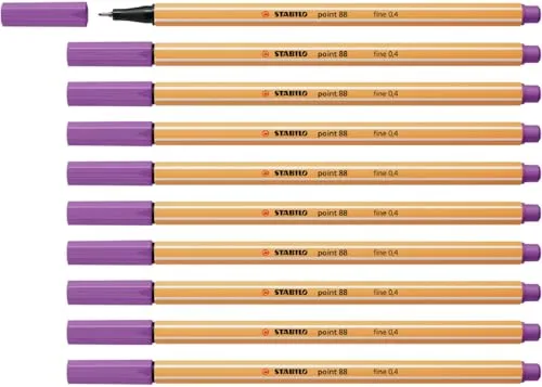 STABILO - Fineliner - point 88-10er Pack - pflaume