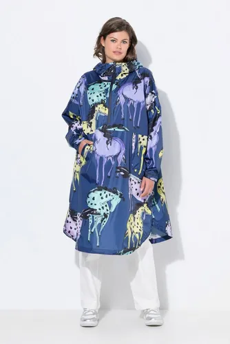 Laurasøn Funktions-Regencape Unisex mit Kapuze - Marine - Wasserdichtes und winddichtes Regencape mit atmungsaktiver Kapuze. Ideal für jeden Wettereinsatz. Perfekt für Outdoor-Aktivitäten und Freizeit.