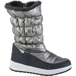 CMP HOLSE WMN SNOW BOOT WP SILVER - Wanderschuhe für Damen, sportlich und funktional mit wasserfester CLIMAPROTECT Membran, ideal für Après-Ski und die Stadt, hält warm dank Microflor-Futter und weichem Innenleder.