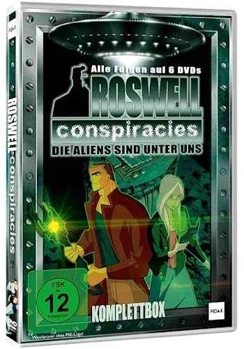 Roswell Conspiracies Komplettbox - Die Aliens sind unter uns - Science Fiction + Action Zeichentrickserie mit Alieninvasion - Kultserie mit 40 Episoden [6 DVDs] [Collector's Edition]