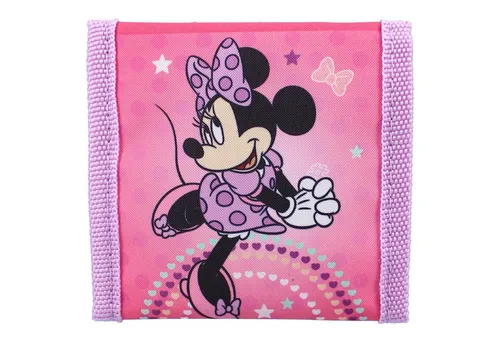Vadobag Geldbörse Disney Minnie Portemonnaie – Kinder Geldbörse rosa mit Fächern