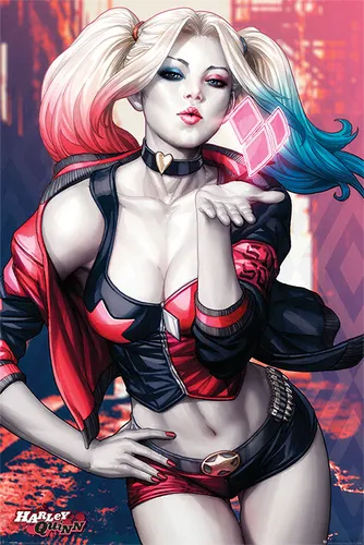 Poster BATMAN (DC Comics) - Harley Quinn - Kiss 61x91,5cm NEU 59506