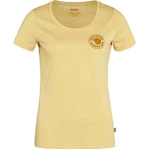 Fjällräven Women's 1960 Logo T-Shirt XL Beige - Bequemes Outdoor T-Shirt mit Fjällräven Logo in Beige, ideal für Reisen. Hergestellt aus 60% Baumwolle und 40% Polyester für besten Tragekomfort.