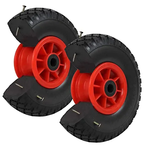 TRUTZHOLM Sackkarrenrad Vollgummi 260x85 mm - Pannensicher & Belastbar - Räder mit einer Belastbarkeit von 150 kg, aus pannensicherem Polyurethan-Schaum. Ideal für den Einsatz auf spitzen Gegenständen ohne Risiko von Pannen.
