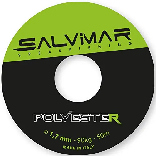 SALVIMAR Polyester, Unisex Erwachsene, Schwarz Green, 50 m