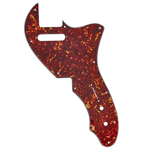 Musiclily Pro 11 Löcher Gitarren Schlagbrett Pickguard für USA Fender 69 Tele Thinline Style E-Gitarre, 4-lagig Vintage Tortoise