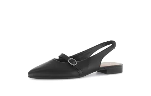 Gabor 61.530.27 Sandale aus hochwertigem Leder - Sandalen für Damen in Schwarz, mit elegantem Riemchen und flachem Blockabsatz für höchsten Komfort. Ideal für Büro, Freizeit und festliche Anlässe – stilvoll und vielseitig kombinierbar.