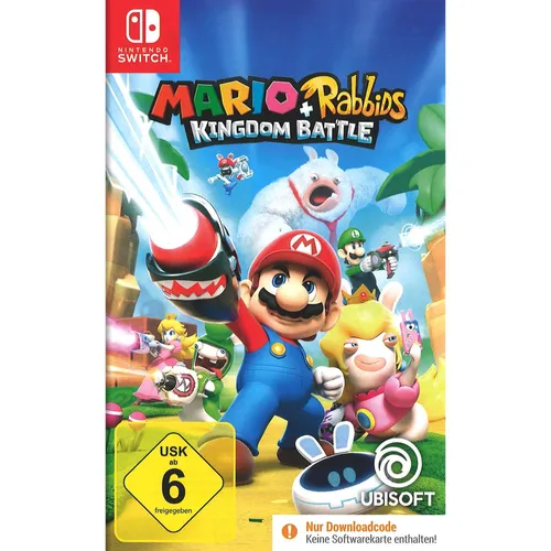 Ubisoft Mario Rabbids Kingdom Battle für Nintendo Switch - Strategisches Abenteuer mit Mario und den Rabbids, spannende Kämpfe und kreative Spielmechaniken für unvergesslichen Spielspaß.