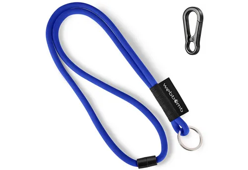 WEBBOMB Schlüsselanhänger Lanyard Tubular Schlüsselband mit Karabiner + Schlüsselring keychain