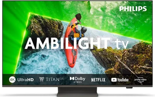 Philips 65PUS8609 LED TV – 65 Zoll 4K Ultra HD in silber von Philips