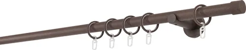 Gardinenstange auf Maß 20mm Cap, Rost, 230cm in braun von ondeco