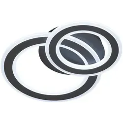 Fischer & Honsel LED-Deckenleuchte Elvas – Schwarz, Rund, Dimmbar