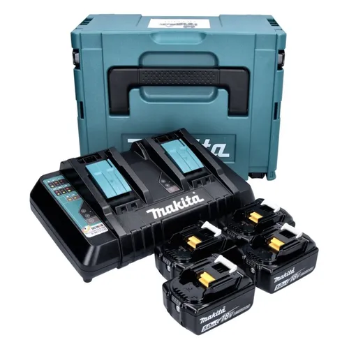 Makita Power Source Kit 18 V mit 4x BL 1850 B Akku