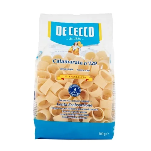 De Cecco Calamarata Nr. 129 500 G in weiß von De Cecco