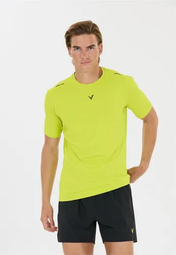 Virtus Walton Funktionsshirt Herren - Größe L in Tender Shoots - Hochwertiges Funktionsshirt aus 4-Wege-Stretchmaterial für besten Tragekomfort. Mit schnelltrocknender Quick-Dry-Technologie und reflektierenden Elementen für mehr Sicherheit beim Sport.