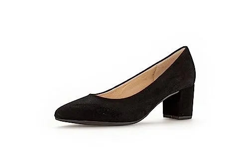 Gabor Damen Klassische Pumps – Elegante Absatzschuhe für jeden Anlass - Damen-Pumps aus hochwertigem Rauleder mit 5,5 cm Blockabsatz, ideal für Büro und Abendveranstaltungen. Komfortable Leder-Innenausstattung für ein angenehmes Tragegefühl.