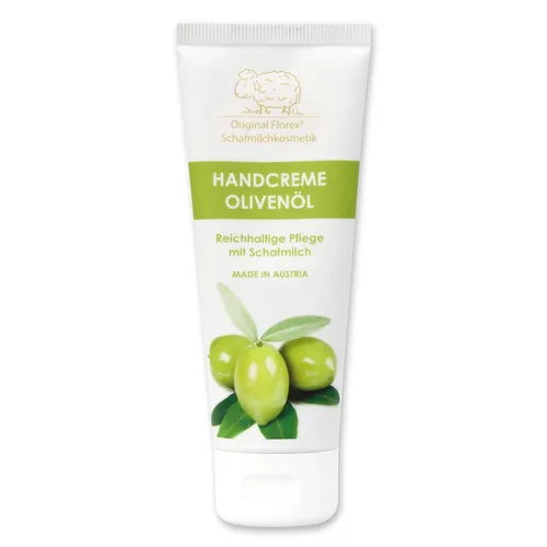 Handcreme mit Schafmilch - Lanolin i.d.Tube - 70 ml - Olivenöl - Florex Schafmilchkosmetik