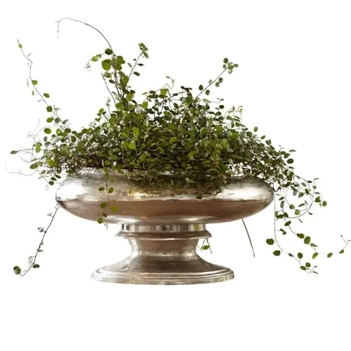 Loberon Vase Loyère, edles Design mit markantem Standfuß - Vase aus massivem Aluminiumguss in imposanter Pokalform, ideal für Blumen & Efeu. LANGLEBIG & NACHHALTIG – perfekt für stilvolle Tischdekoration.