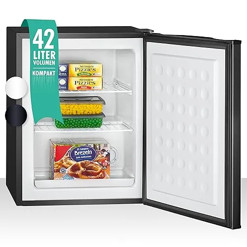 Bomann GB 7236 - Mini Gefrierbox mit 42L - Tiefkühler mit stufenloser Temperaturregelung und 2 herausnehmbaren Gitterablagen für flexible Lagerung. Ideal für kleine Räume und umweltfreundlich im Energieverbrauch.
