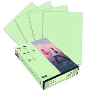 Inapa Kopierpapier tecno colors, 2100011381, A4, 160g/qm, mittelgrün, 250 Blatt