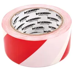 Fixman Absperrband 50 mm x 33 m, rot-weiß