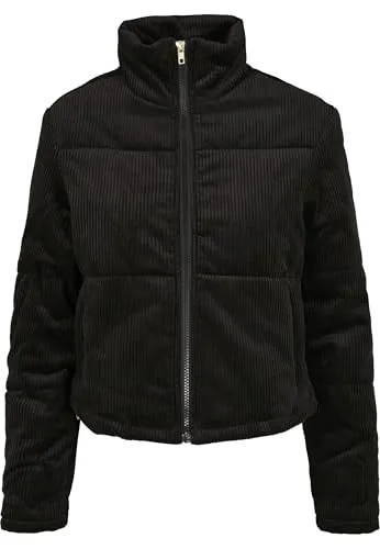 Urban Classics Damen Corduroy Puffer Jacket - Funktionsjacke aus 100% Baumwolle, bietet urbane Eleganz und behagliche Wärme mit wattierter Füllung und stylischem Cordstoff.