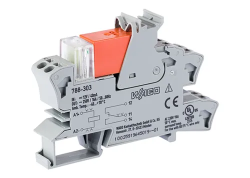 WAGO 788-303 Stecksockel mit Relais 1W 12V DC/16A